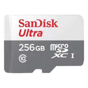 Imagem de Cartão De Memória MicroSD 256Gb Sandisk Ultra Classe 10 Velo - Congrat