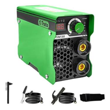 Imagem de Máquina de Solda Inversora Trato Tin TIN130 Cor Verde/Preto