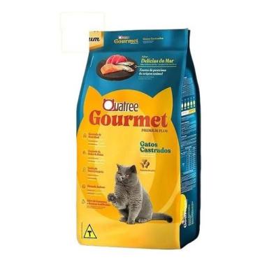 Imagem de Quatree Premium ração gatos castrados delicias do mar gourme - Congrat