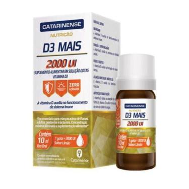 Imagem de Vitamina D Mais 2000UI Immunity Liquida Gotas 10ml Catarinense - Catar