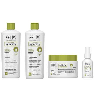 Imagem de Kit Felps Cachos Shamp e Cond. 500ml+Mascara 300g +Óleo 50ml