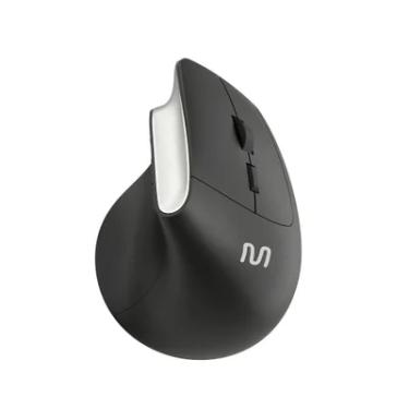 Imagem de Mouse Sem Fio Vertical Clique Silencioso, 1600dpi, Preto, Multi - MO384