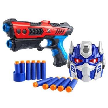 Imagem de Pistola Lança Dardos Wellkids X-Force Heróis + Máscara Transformers 8 