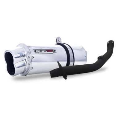 Imagem de Escape / Ponteira Coyote RS5 Boca 8 Aluminio Oval - Bros 125 / 150 NX-