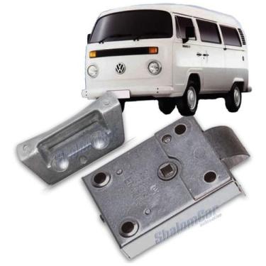 Imagem de Fechadura + Batente Tranca Porta Malas Tampa Traseira Kombi - SHALOMCA