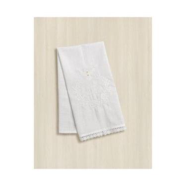 Imagem de Toalha de Batizado Bordado Anjos Baby, Branco, U