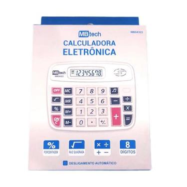 Imagem de Calculadora Eletrônica MB Tech 8 Dígitos - MB54322 - MBtech
