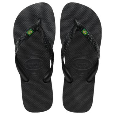 Imagem de Chinelo Havaianas Brasil Logo Original, 37/38, Preto