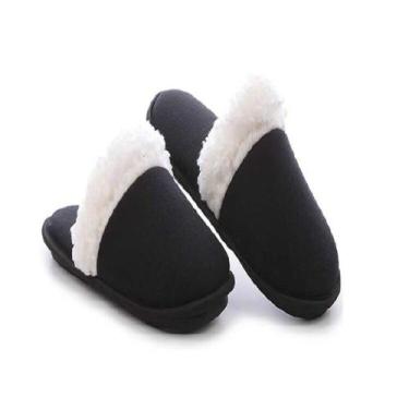 Imagem de Pantufa Textil Mafeçilli Feminino, Preto, 33/34