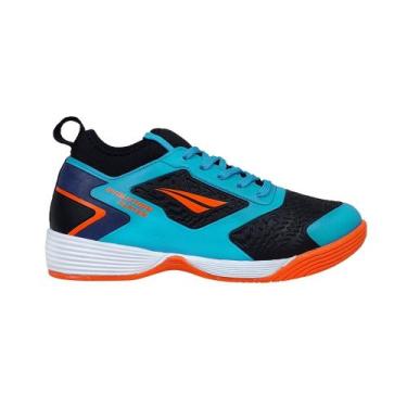 Imagem de Chuteira Futsal Penalty Evolution Player Locker Unissex, 33, Azul turq