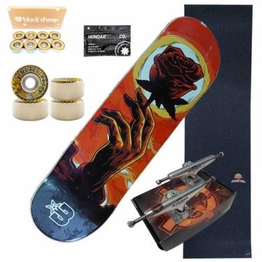 Imagem de Skate Completo PRO Shape BRAVE Maple 8.5, 8.50, Vermelho