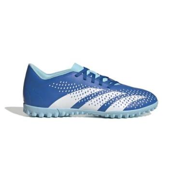 Imagem de Chuteira Society Adidas Predator Accuracy.4 Cor: Azul - Tamanho: 41