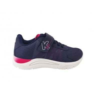 Imagem de Tênis Infantil Klin Menina Marinho/Pink 480037000, Azul, Rosa, 31