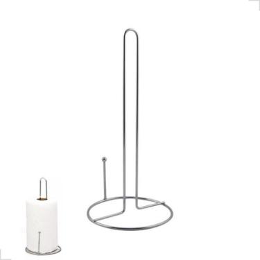 Imagem de Suporte Papel Toalha Inox Suporte de Bancada para Cozinha Moderno e Re