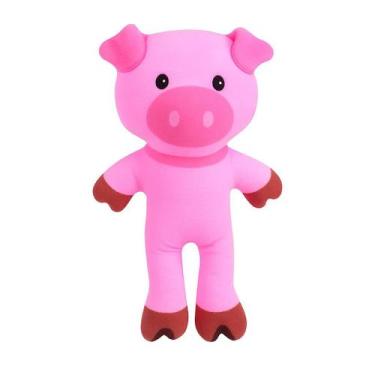 Imagem de Brinquedo Pelucia Fazenda Porco PetShop Caes e Gatos - Cardinale Pet