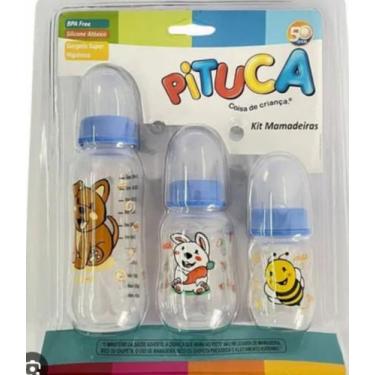 Imagem de Kit mamadeira pituca, Azul