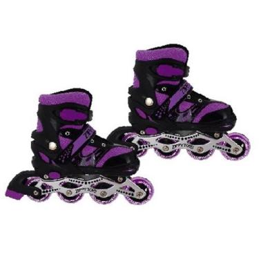 Imagem de Patins sports rosa / preto 33-37 infantil até 50kg ref 8844 - Zippy To