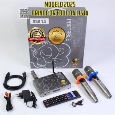 Imagem de Lançamento Karaokê Videokê Vsk 1.5 Com 11.999 Canções 2 Microfone Sem 
