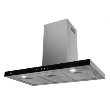 Imagem de Coifa de Parede 90cm Infinity 127V Vidro Digital Touch Preto Inox Fisc