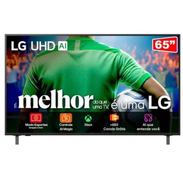 Imagem de Smart TV 65 LG AI UHD 4K HDR10 Pro 3 HDMI 1 USB Wi-Fi Bluetooth, 65"