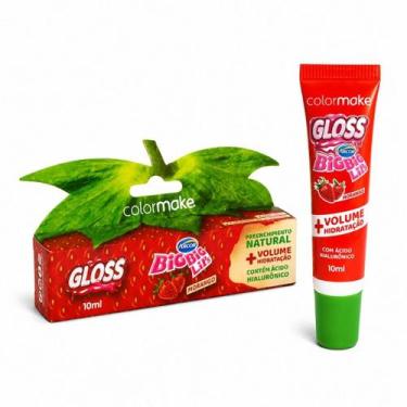 Imagem de Gloss Labial Big Big Lips Morango Colormake Brilho Hidratante