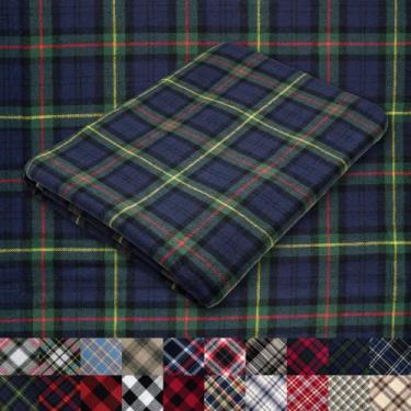 Imagem de Tecido de flanela 100% algodão xadrez tartan 15 jardas 152 cm - Marca 