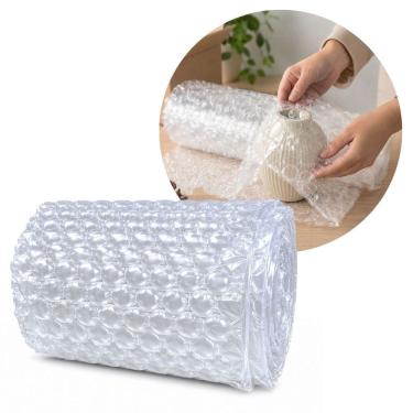 Imagem de Plástico Bolha Rolo 10 metros x 32cm Manta Colmeia Premium Destacável Ultra Resistente Transporte Proteção