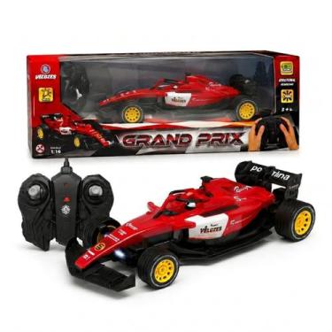 Imagem de Carro De Controle Remoto F1 C/ Luz, Grand Prix Vermelho - Polibrinq