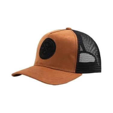 Imagem de Boné de Beisebol Unissex - Camurça e Malha - Snapback para Cabeça Gran