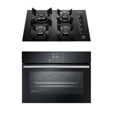 Imagem de Kit Cooktop 4 Bocas a Gás Experience (KE4GC) + Forno de Embutir Elétrico 50L Experience (OE5EA) Electrolux