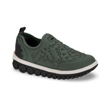 Imagem de Tênis Infantil Menino Bibi Roller 2.0 Verde Preto Dino, Verde, 31