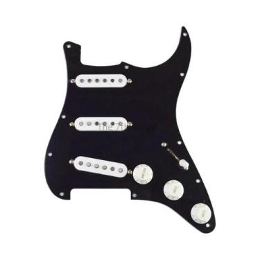 Imagem de Pickguard Alnico 5 SSS ST 1969 Para Guitarra Elétrica, Pré-cabeado Com