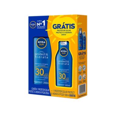 Imagem de Kit Protetor Solar Corporal Nivea Sun Protect &amp Hidrata FPS30 200ml