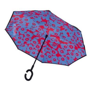 Imagem de Guarda-Chuva Invertido Floral Vermelho - Mor