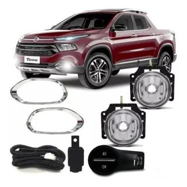 Imagem de Kit Farol De Milha Fiat Toro 2016 A 2020 Botão