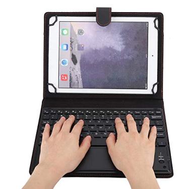 Imagem de Teclado com touchpad bluetooth com estojo, touchpad bluetooth multifuncional, teclado adequado para tablet pc de 9.710 polegadas, espera contínua de 100 horas