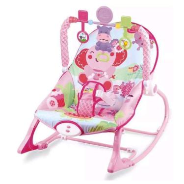 Imagem de Cadeira Descanso Bebê Baby Style Vibratória Musical Elefante