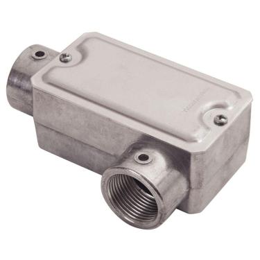 Imagem de Condulete fixo 3/4&quot; tipo &quot;LL&quot; - com tampa / rosca BSP / sem pintura Tramontina