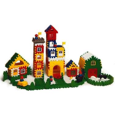 Imagem de Kit Blocos De Montar Com 136 Peças