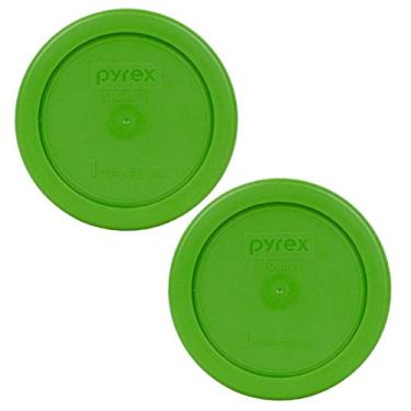 Imagem de Tampa de armazenamento de alimentos Pyrex 7202-PC 1 xícara de gramado verde redondo plástico, Lawn Green, 1 Cup, 2