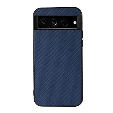 Imagem de YUNCHAO Caixa de telefone Para o Google Pixel 7 Prove Hole Hole Carbon Fiber Texture PU CASE capa para celular