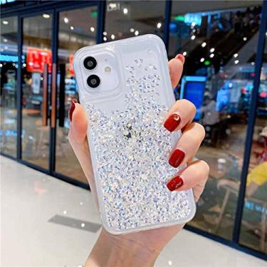 Imagem de Capa de areia movediça líquida de strass Bling para iphone 12 Pro Max 11 12Pro 8 Plus XS X XR capas de telefone glitter, A, para iPhone7Plus