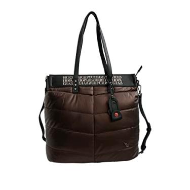 Imagem de Bolsa Feminina Ombro e Transversal Macia Grande Golden Fenix Cor:Marrom;Tamanho:G;Genero:Feminino