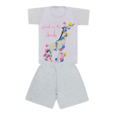 Imagem de Pijama Blusa Com Girafa E Short - Big Bless