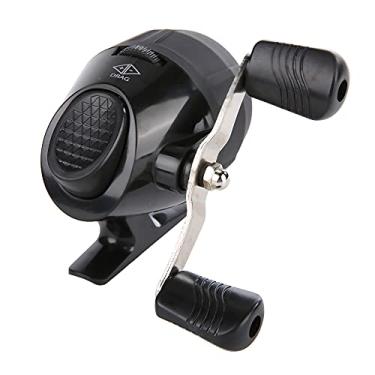 Imagem de Roda de peixe de tiro Teuopioe, carretel de arpão de tiro, carretel de tiro de estilingue, carretel de pesca spincast para pesca acessório de substituição de pesca viagens ao ar livre(黑色)