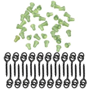 Imagem de Tingpai 20 pcs rosca boilie isca pa fusos 40 pcs gancho de pesca pa r gancho boilies rolha gancho de pesca bloco carpa terminal de pesca ta le