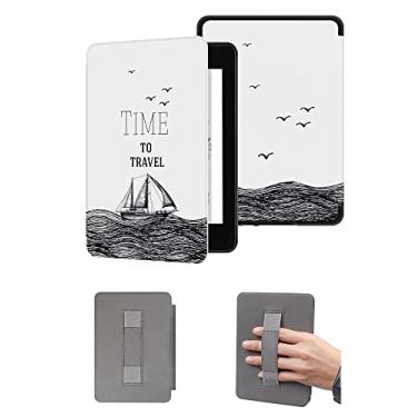 Imagem de Capa durável para o Kindle de 11ª geração a ser lançado em 2022, capa à prova d'água com função de despertar e dormir automática e alça de mão