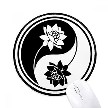 Imagem de Culture Religion Customs Mouse pad preto e branco padrão para computador