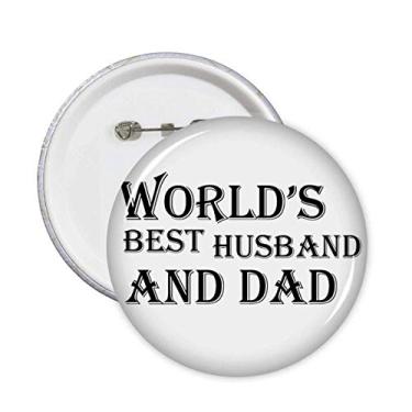 Imagem de Dreaming World's Best Dad and Husband Alfinetes de Citação Emblema de Botão Decoração 5 peças