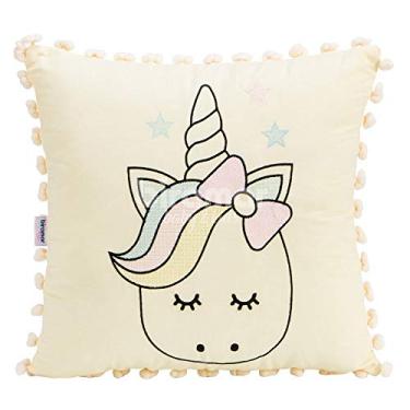 Imagem de Biramar Baby Almofada Pompom - Unicórnio Amarelo Amarelo